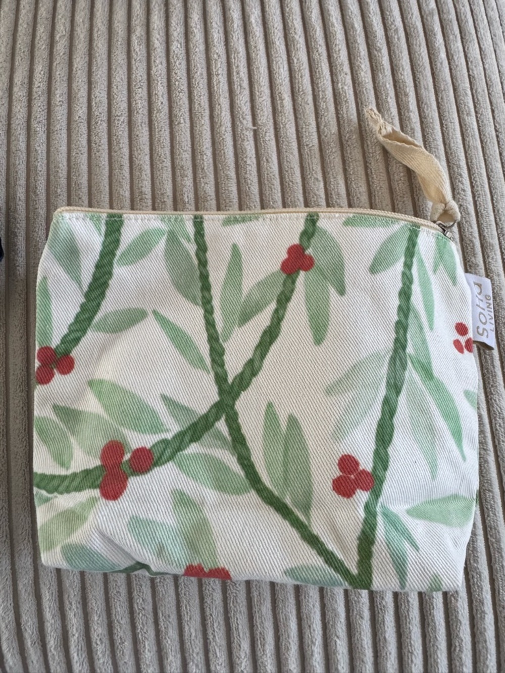 Soha Living Palm Print pouch/bag
